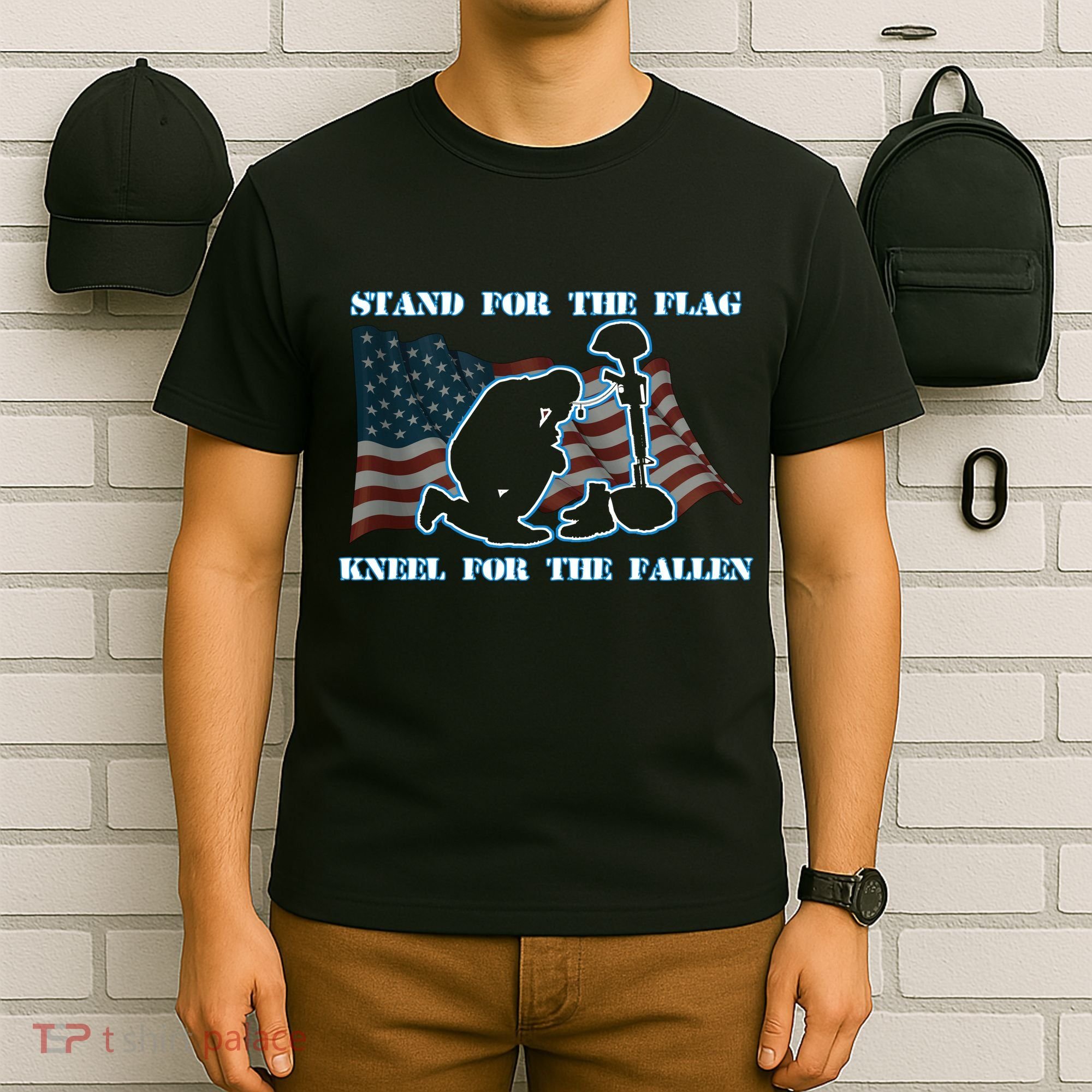 Kneel For The Fallen US Troops T-Shirt