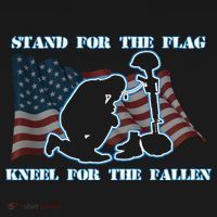 Kneel For The Fallen US Troops Backpack thumb 2