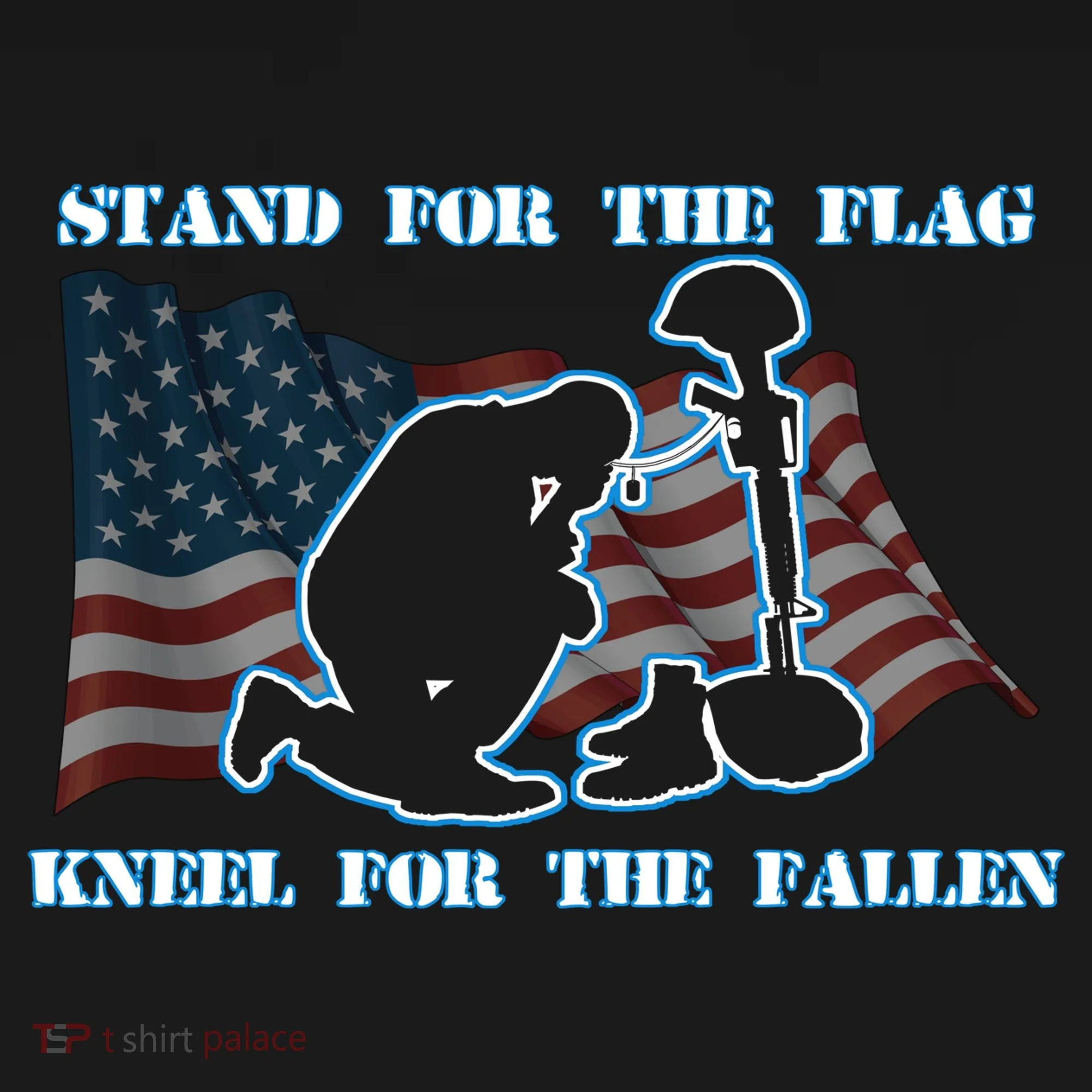 Kneel For The Fallen US Troops Bucket Hat