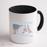 Kneel For The Fallen US Troops Coffee Mug thumb 1