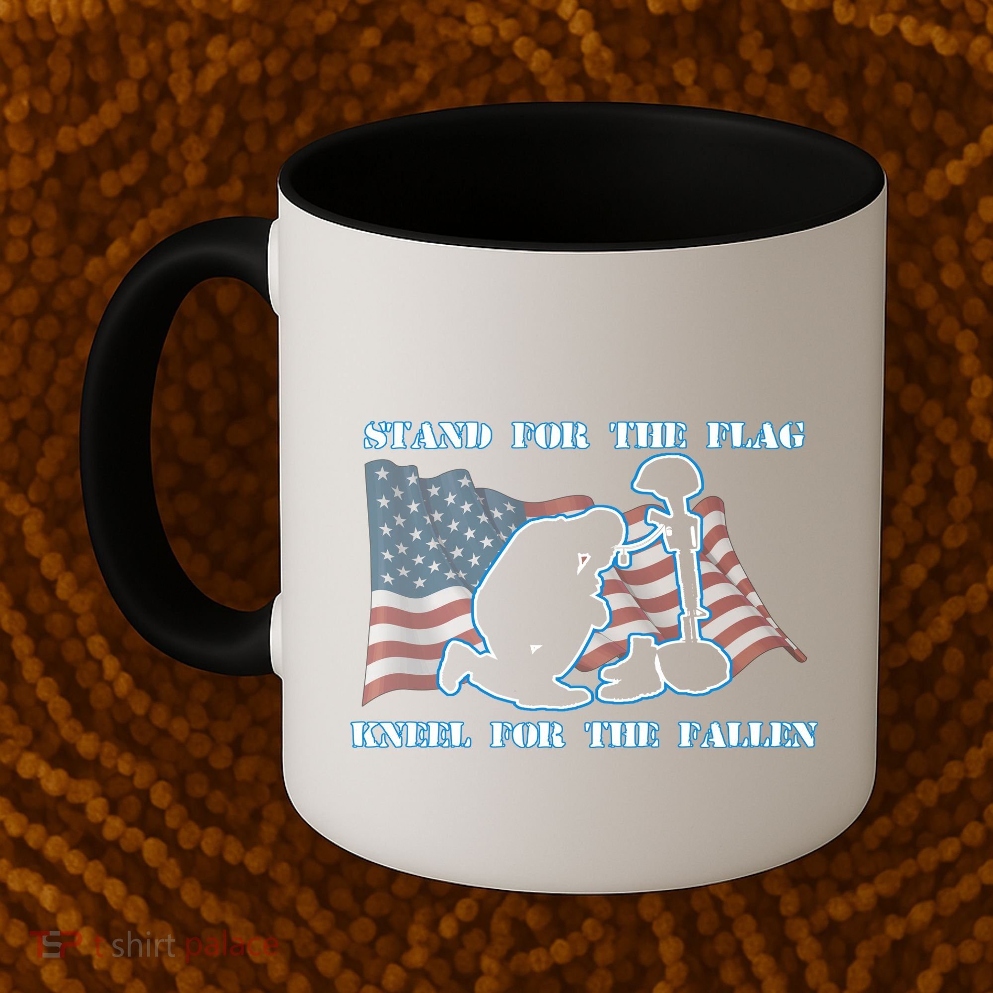 Kneel For The Fallen US Troops Coffee Mug