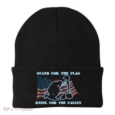 Kneel For The Fallen US Troops Beanie