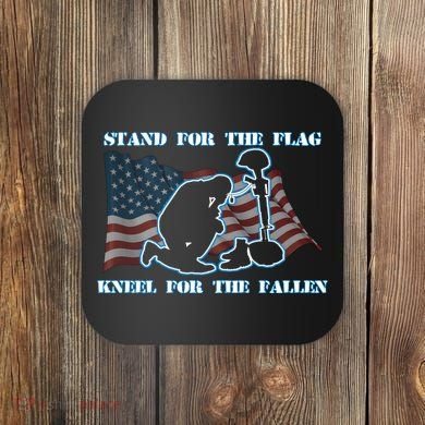 Kneel For The Fallen US Troops Coaster