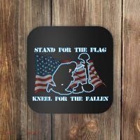 Kneel For The Fallen US Troops Coaster thumb 0
