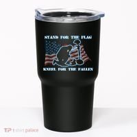 Kneel For The Fallen US Troops Tumbler thumb 0