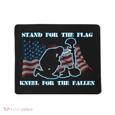 Kneel For The Fallen US Troops Mousepad