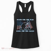 Kneel For The Fallen US Troops Women's Tank Top thumb 0