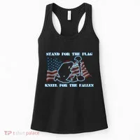 Kneel For The Fallen US Troops Women's Tank Top thumb 0