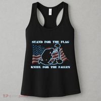Kneel For The Fallen US Troops Women's Tank Top thumb 3