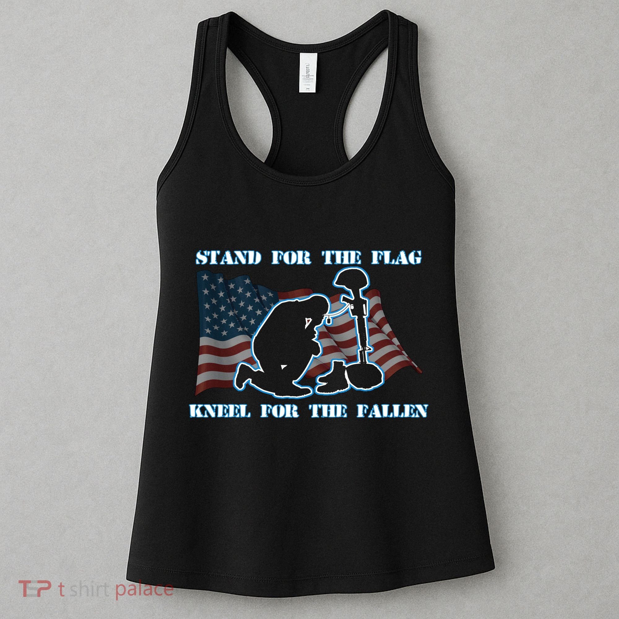 Kneel For The Fallen US Troops Women's Tank Top