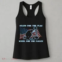Kneel For The Fallen US Troops Women's Tank Top thumb 3