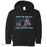 Kneel For The Fallen US Troops Toddler Hoodie thumb 0