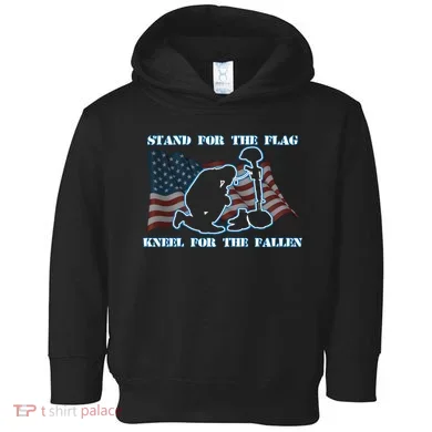 Kneel For The Fallen US Troops Toddler Hoodie