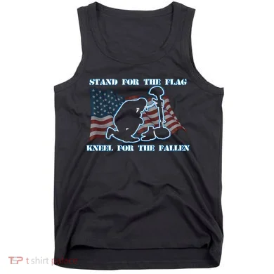 Kneel For The Fallen US Troops Tank Top