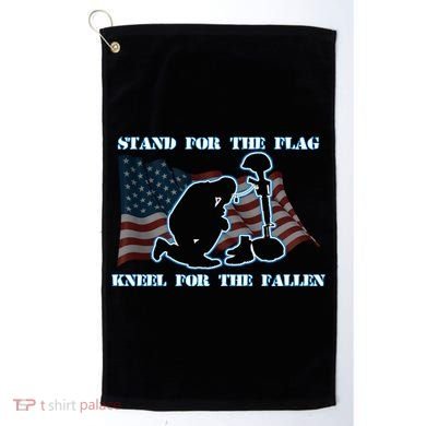 Kneel For The Fallen US Troops Golf Towel