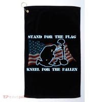 Kneel For The Fallen US Troops Golf Towel thumb 0