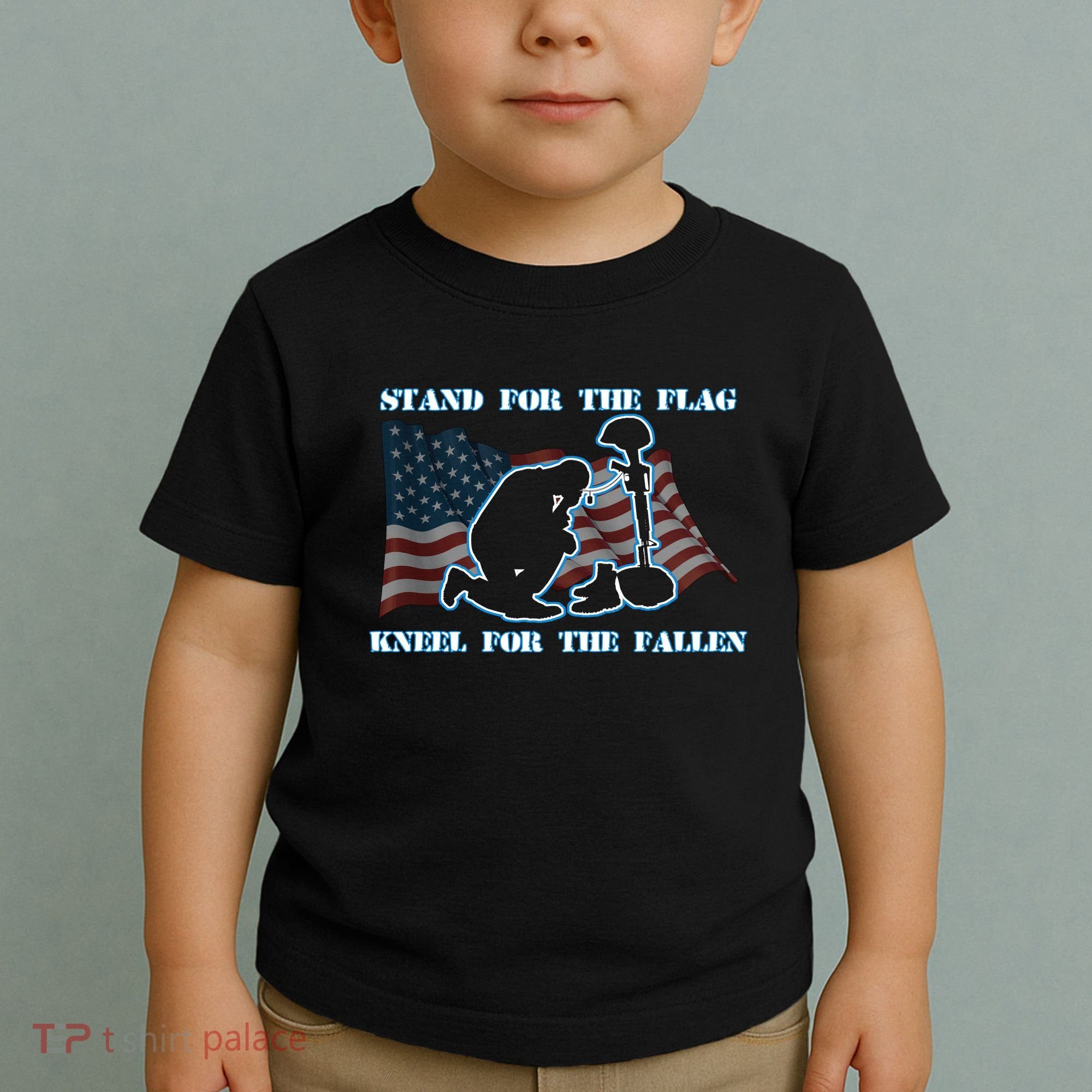 Kneel For The Fallen US Troops Toddler T-Shirt