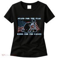 Kneel For The Fallen US Troops Women's T-Shirt thumb 0
