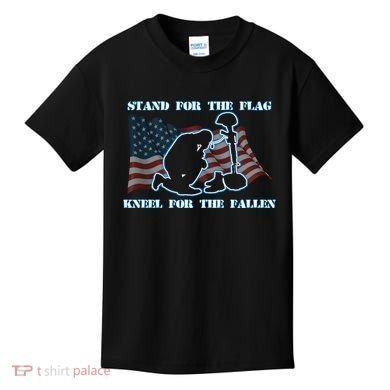 Kneel For The Fallen US Troops Kids T-Shirt
