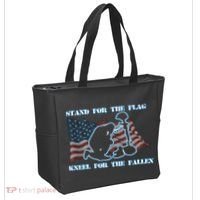Kneel For The Fallen US Troops Tote Bag thumb 2