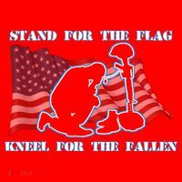 Kneel For The Fallen US Troops Santa Hat thumb 1