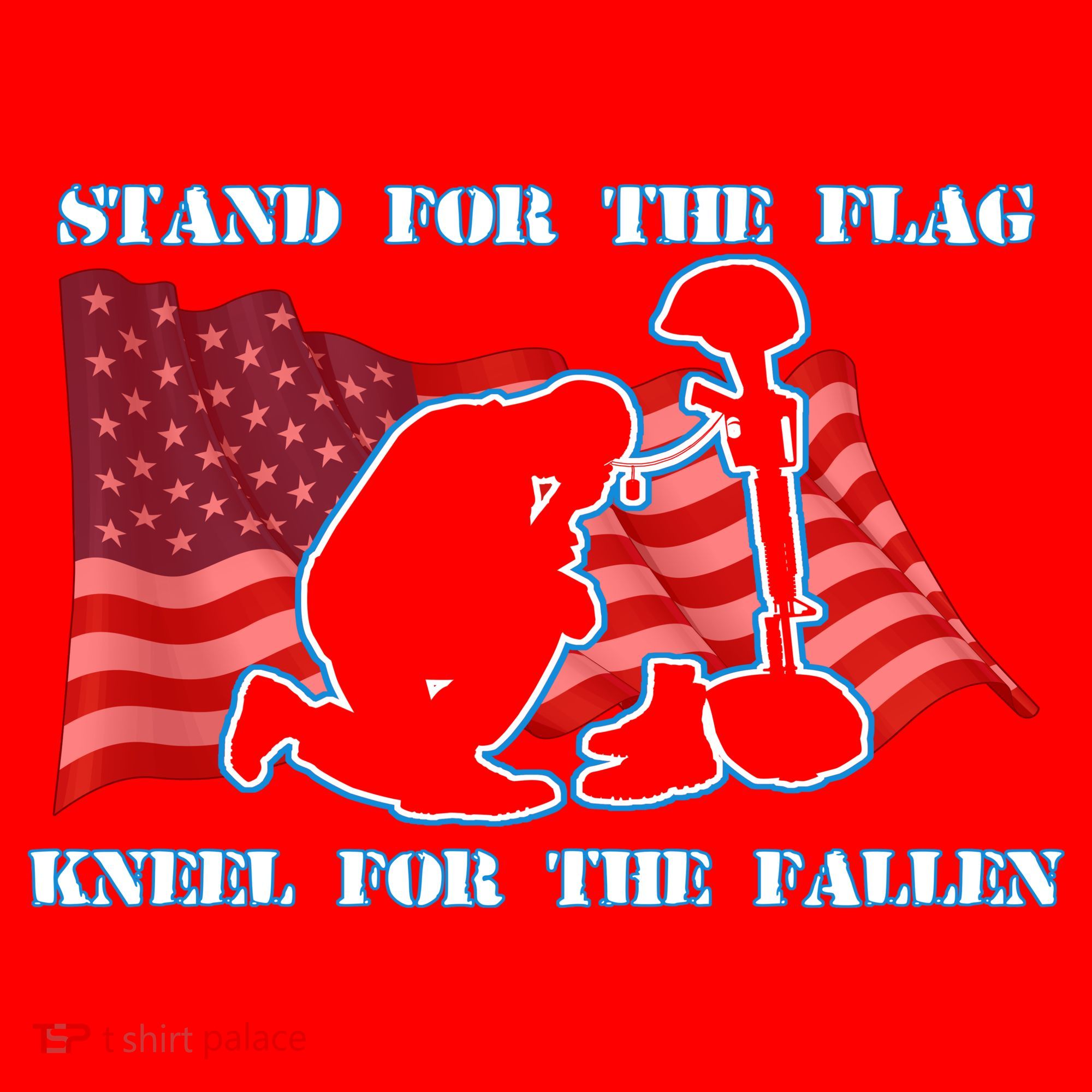 Kneel For The Fallen US Troops Santa Hat