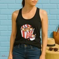 Kitten Nuggets Food Pun Cat Kittens Chicken Nuggets Women's Tank Top thumb 2