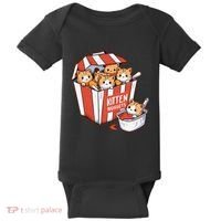 Kitten Nuggets Food Pun Cat Kittens Chicken Nuggets Baby Bodysuit thumb 0