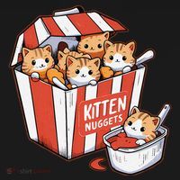 Kitten Nuggets Food Pun Cat Kittens Chicken Nuggets Baby Bodysuit thumb 2