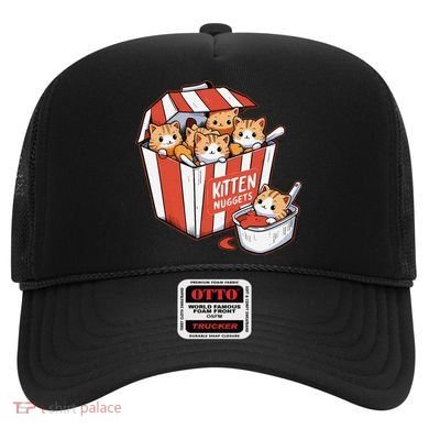 Kitten Nuggets Food Pun Cat Kittens Chicken Nuggets Hat