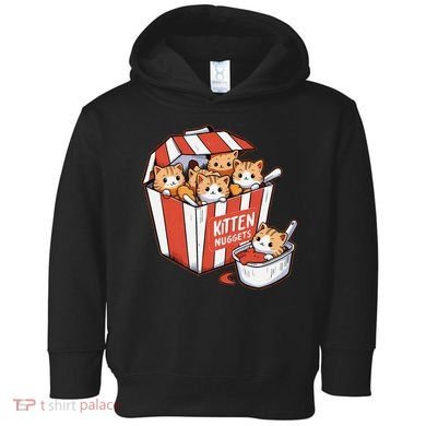 Kitten Nuggets Food Pun Cat Kittens Chicken Nuggets Toddler Hoodie