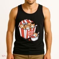 Kitten Nuggets Food Pun Cat Kittens Chicken Nuggets Tank Top thumb 3
