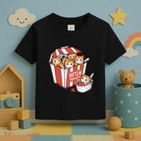 Kitten Nuggets Food Pun Cat Kittens Chicken Nuggets Toddler T-Shirt thumb 3