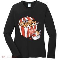 Kitten Nuggets Food Pun Cat Kittens Chicken Nuggets Women's Long Sleeve Shirt thumb 0