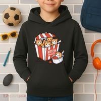 Kitten Nuggets Food Pun Cat Kittens Chicken Nuggets Kids Hoodie thumb 2