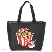 Kitten Nuggets Food Pun Cat Kittens Chicken Nuggets Tote Bag thumb 0