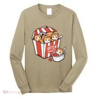 Kitten Nuggets Food Pun Cat Kittens Chicken Nuggets Long Sleeve Shirt thumb 0