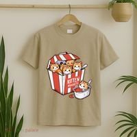 Kitten Nuggets Food Pun Cat Kittens Chicken Nuggets T-Shirt thumb 2