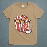Kitten Nuggets Food Pun Cat Kittens Chicken Nuggets T-Shirt thumb 5