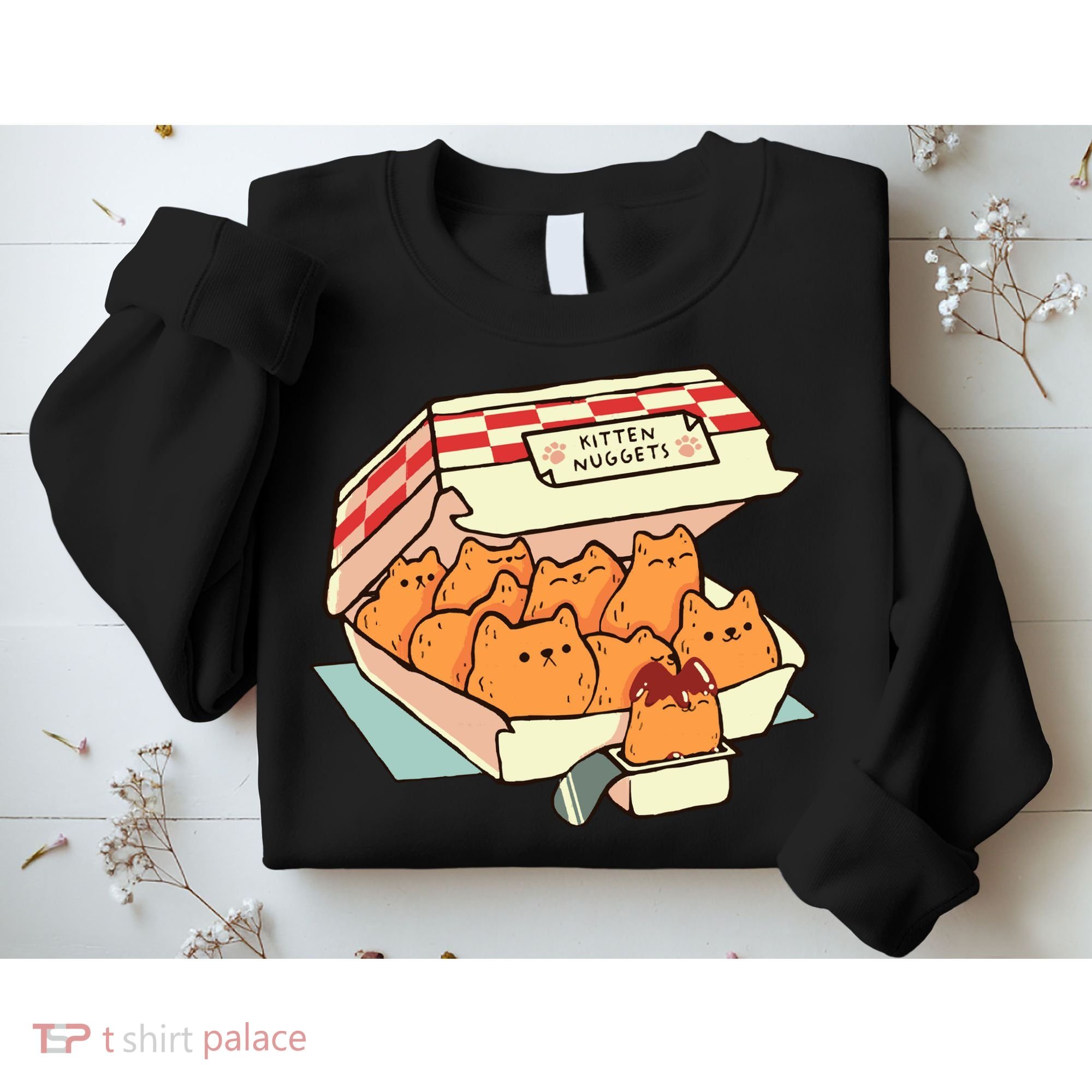 Kitten Nuggets Fast Food Cat By Tobe Fonseca Sweatshirt