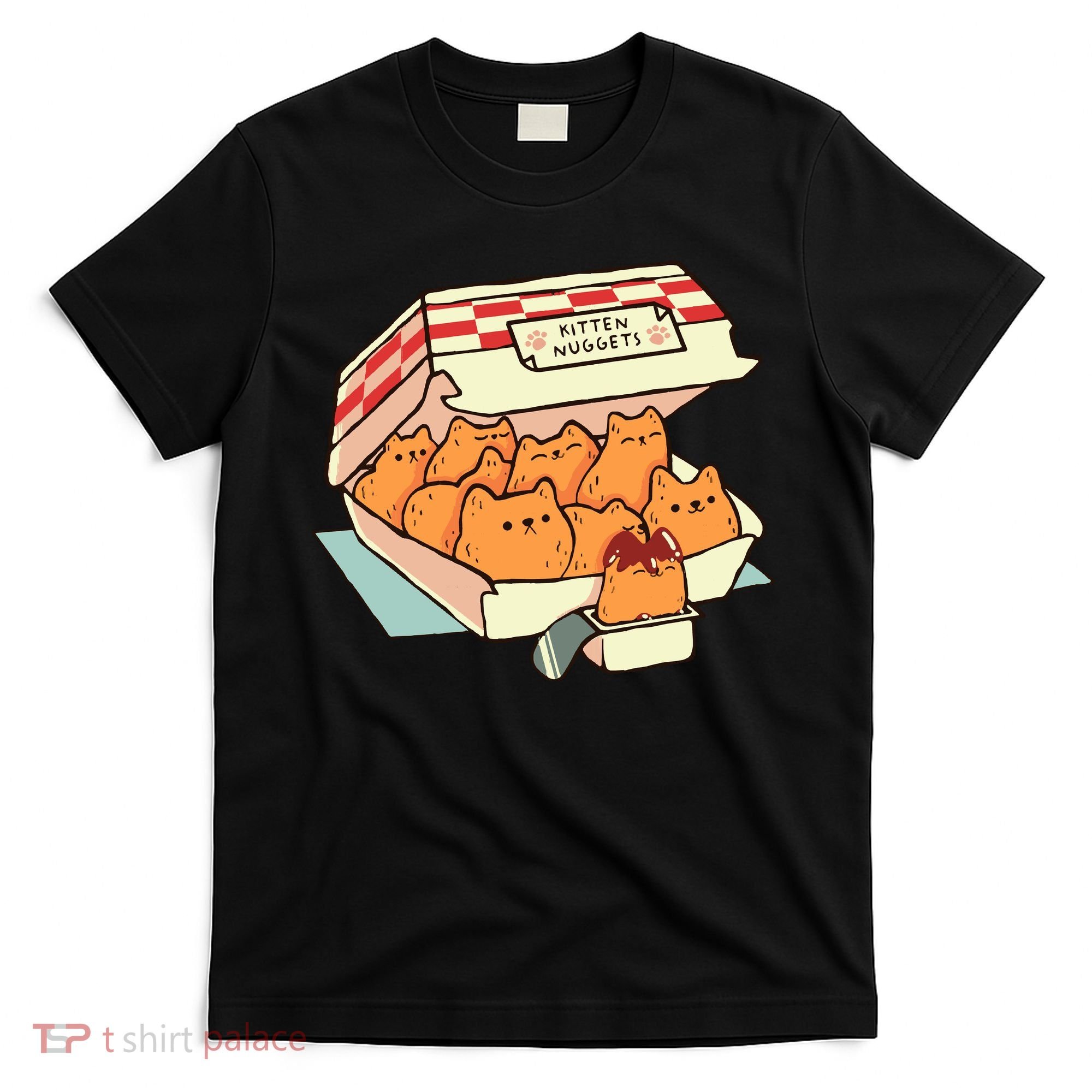 Kitten Nuggets Fast Food Cat By Tobe Fonseca T-Shirt