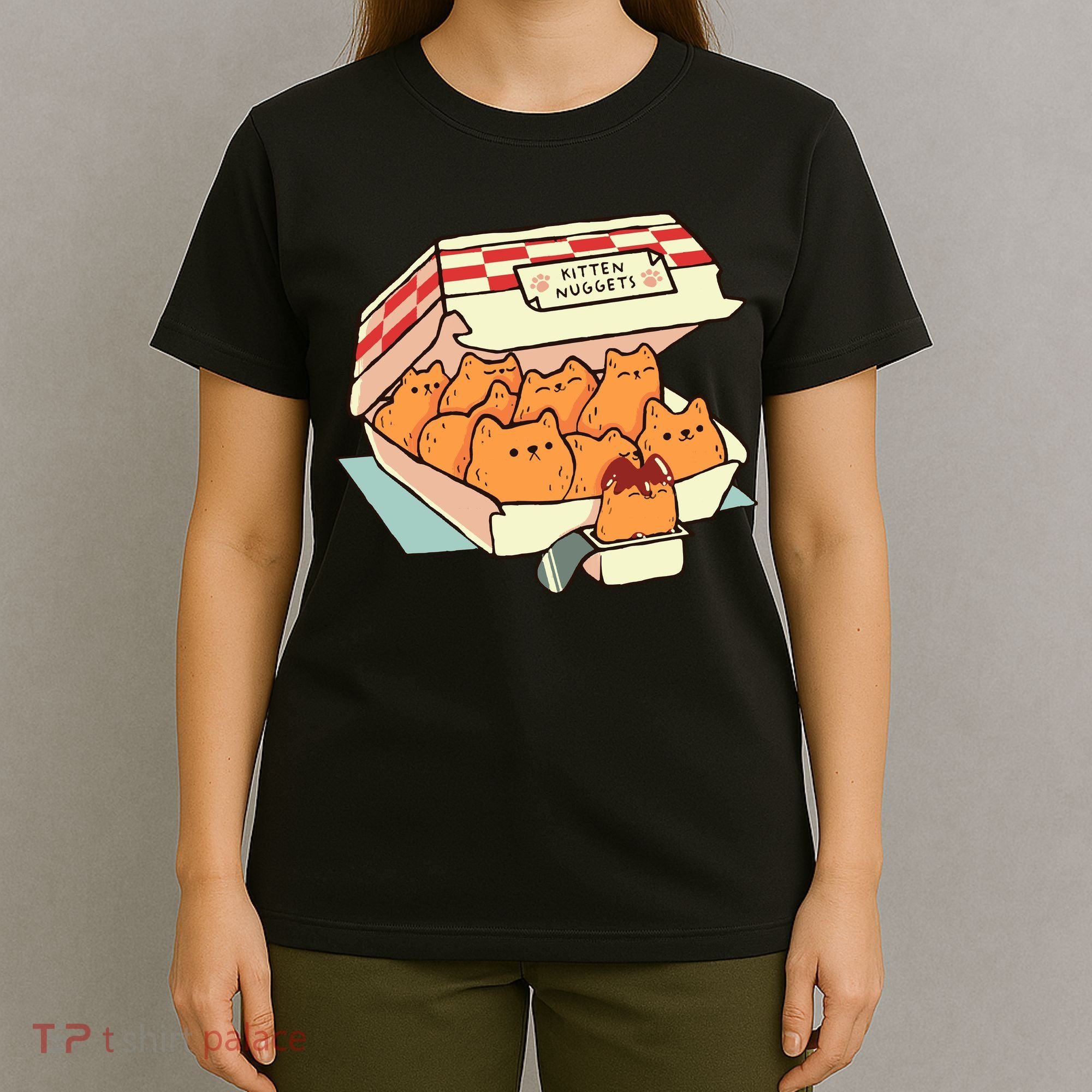 Kitten Nuggets Fast Food Cat By Tobe Fonseca T-Shirt