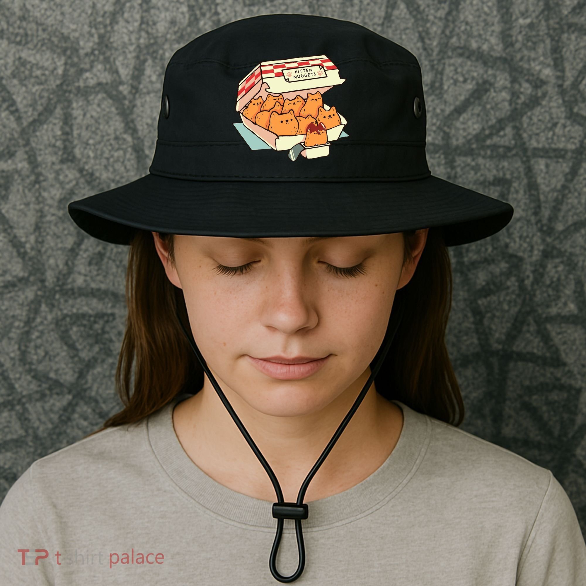 Kitten Nuggets Fast Food Cat By Tobe Fonseca Bucket Hat