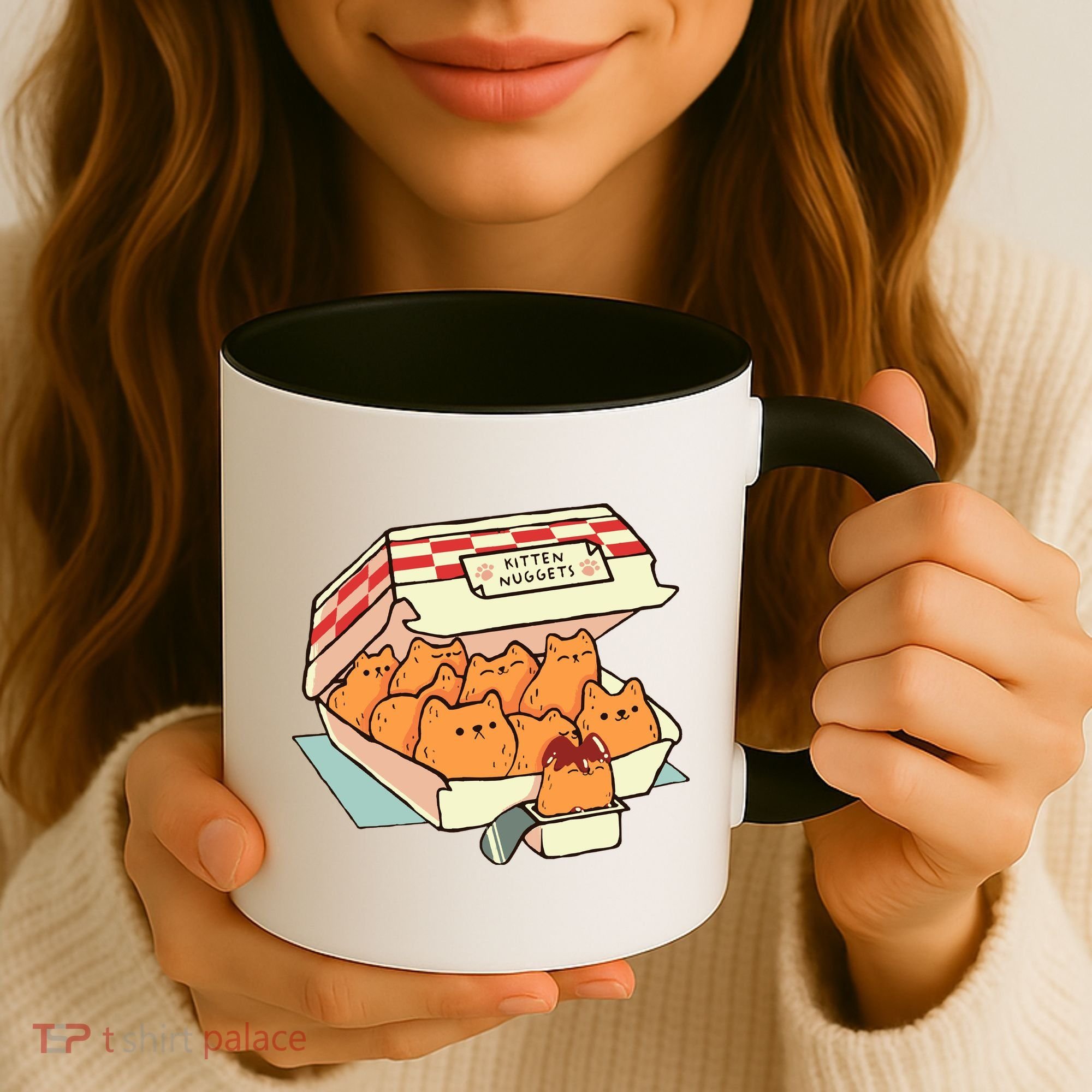Kitten Nuggets Fast Food Cat By Tobe Fonseca Coffee Mug