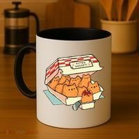 Kitten Nuggets Fast Food Cat By Tobe Fonseca Coffee Mug thumb 4