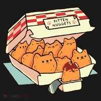 Kitten Nuggets Fast Food Cat By Tobe Fonseca Women's Hoodie thumb 2