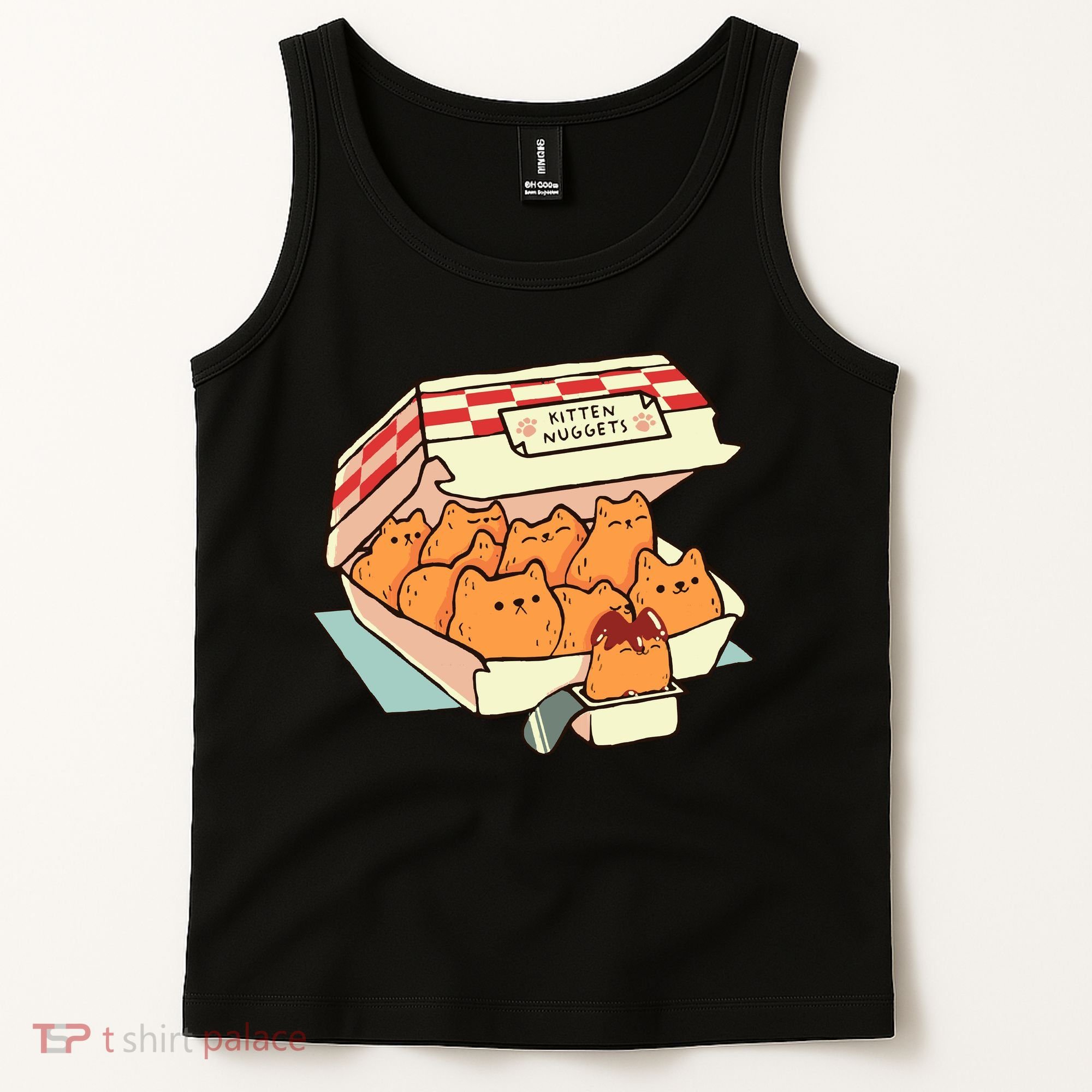Kitten Nuggets Fast Food Cat By Tobe Fonseca Tank Top