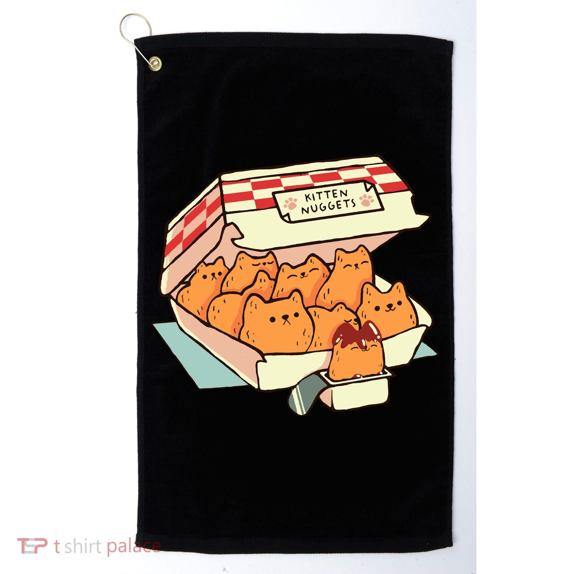 Kitten Nuggets Fast Food Cat By Tobe Fonseca Golf Towel
