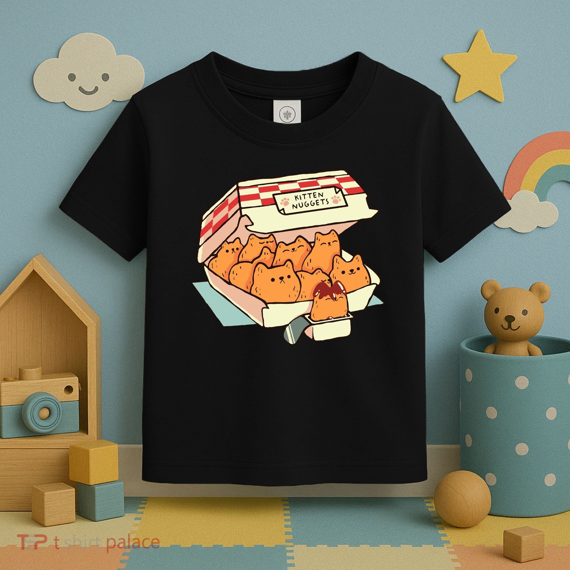 Kitten Nuggets Fast Food Cat By Tobe Fonseca Toddler T-Shirt