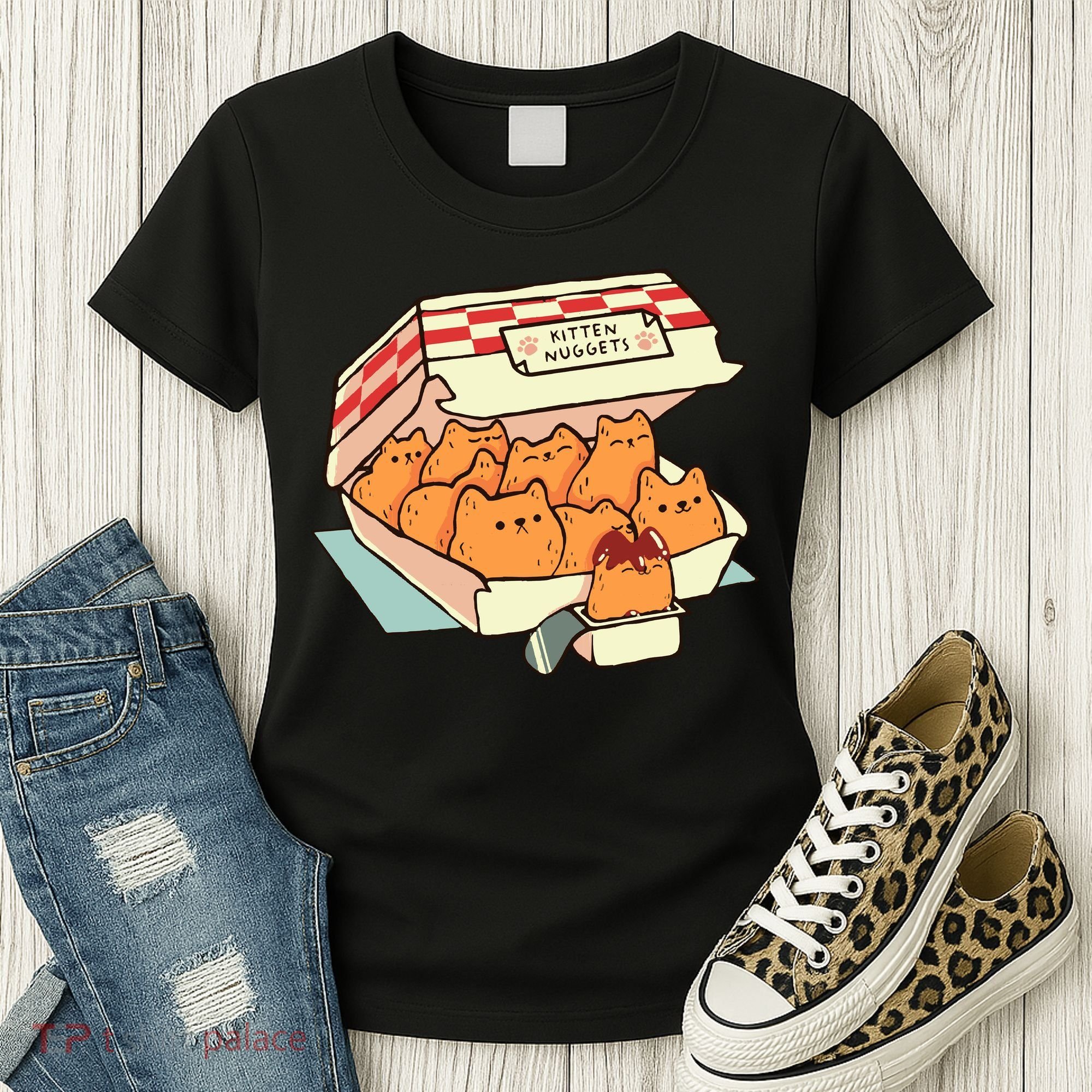 Kitten Nuggets Fast Food Cat By Tobe Fonseca Women's T-Shirt